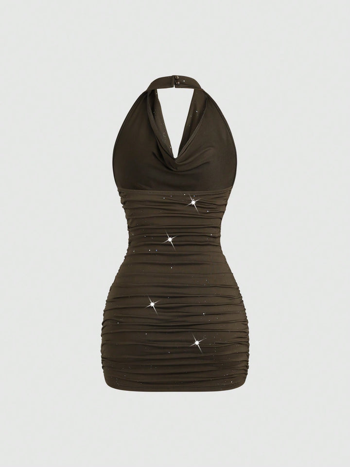 SHEIN rövid ruha, khaki