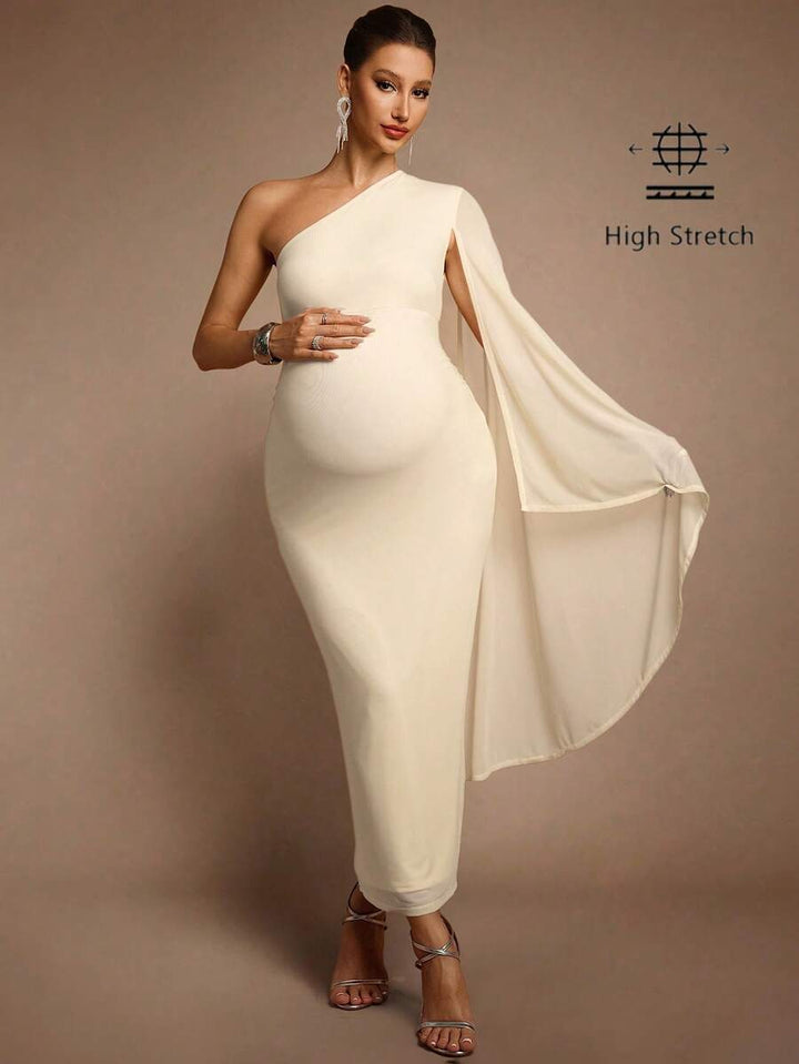 Rochie maxi SHEIN, crem