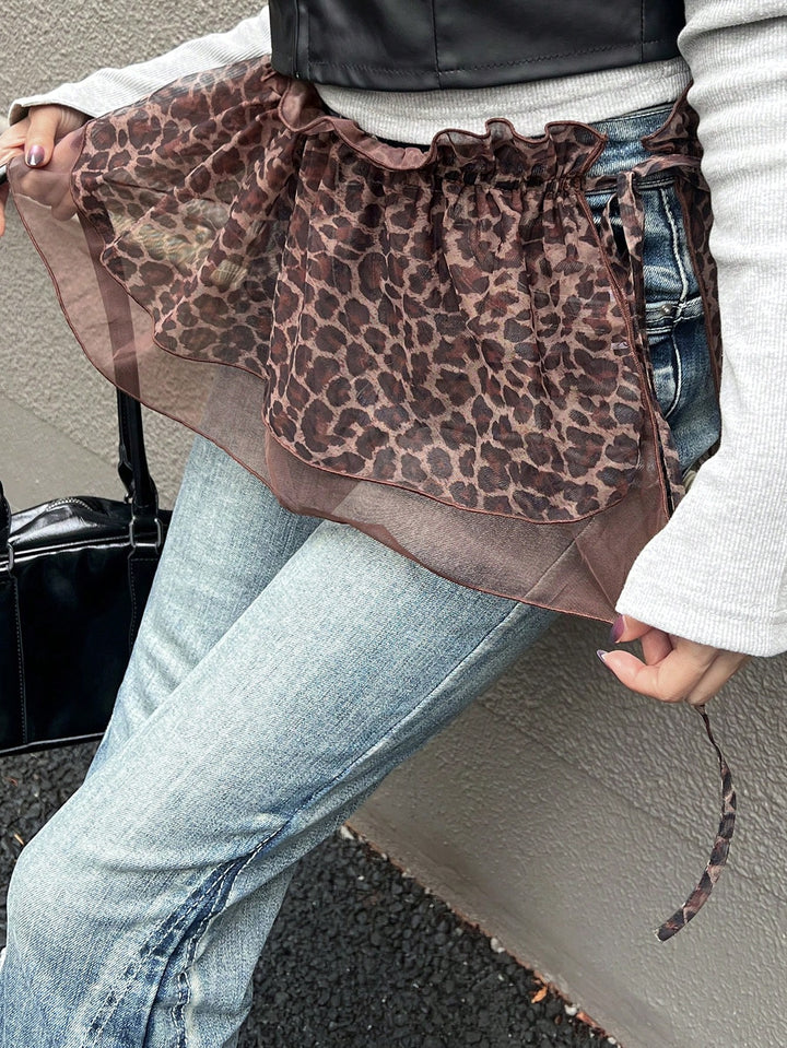 SHEIN miniszoknya, barna