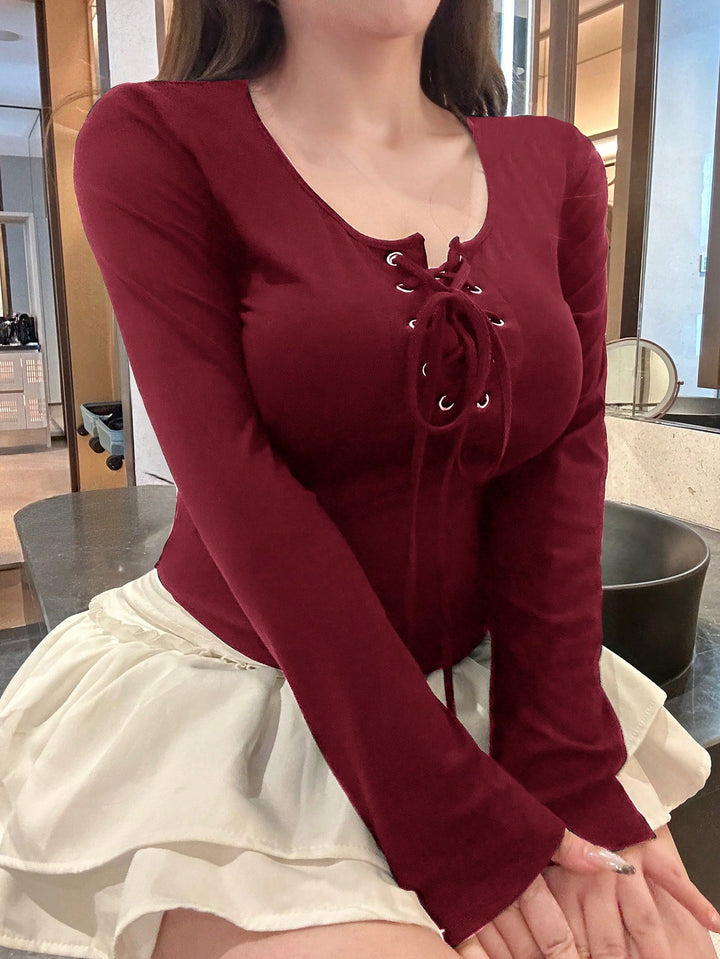 Tricou SHEIN, vișiniu