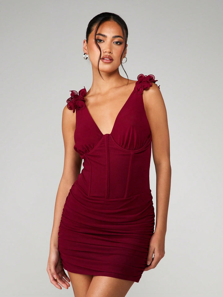 Rochie mini SHEIN, vișiniu