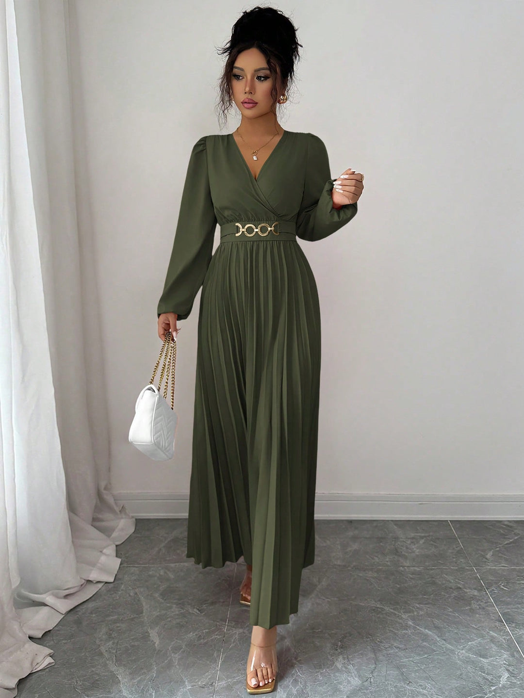 Rochie scurtă SHEIN, verde