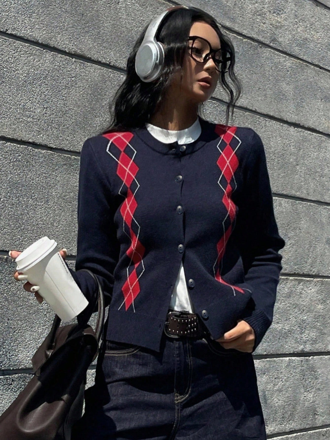 Cardigan SHEIN, albastru