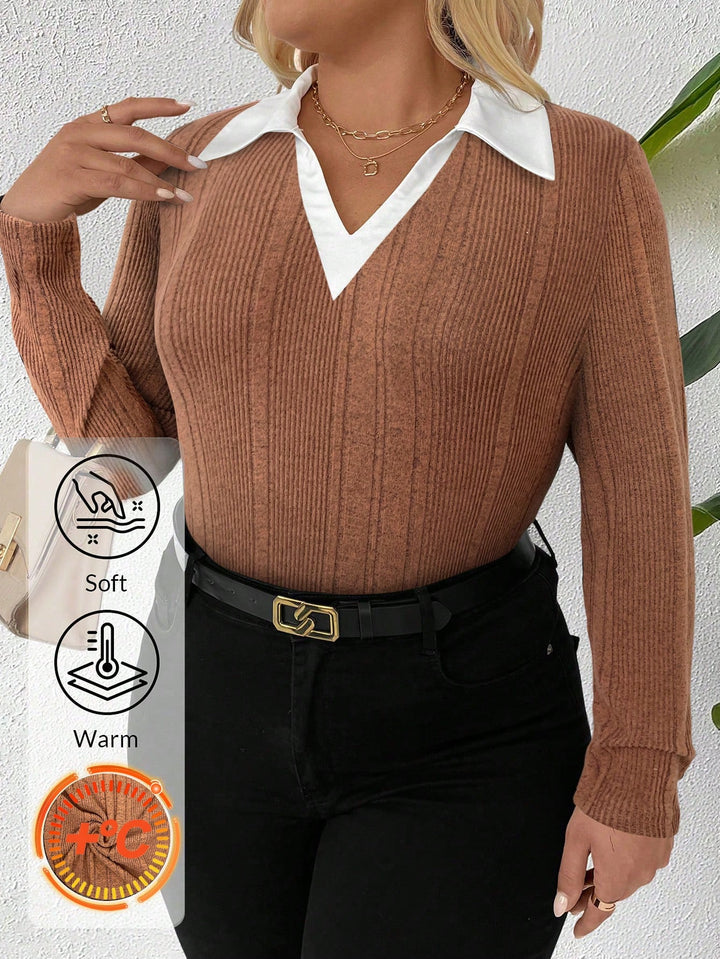 SHEIN blúz, barna