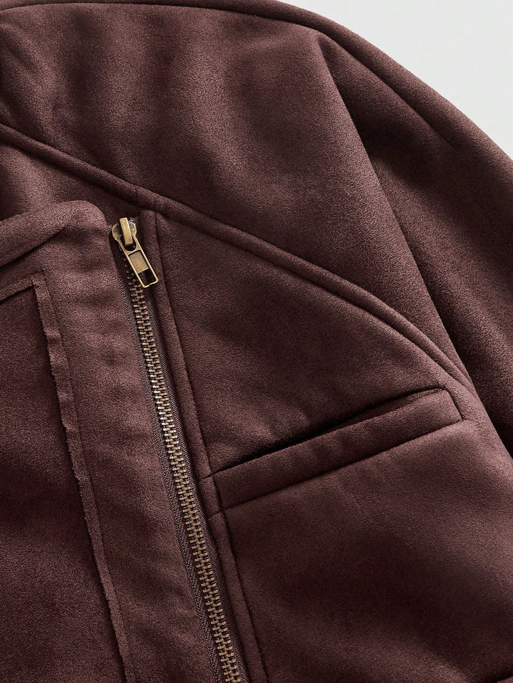 Jachetă SHEIN, maro