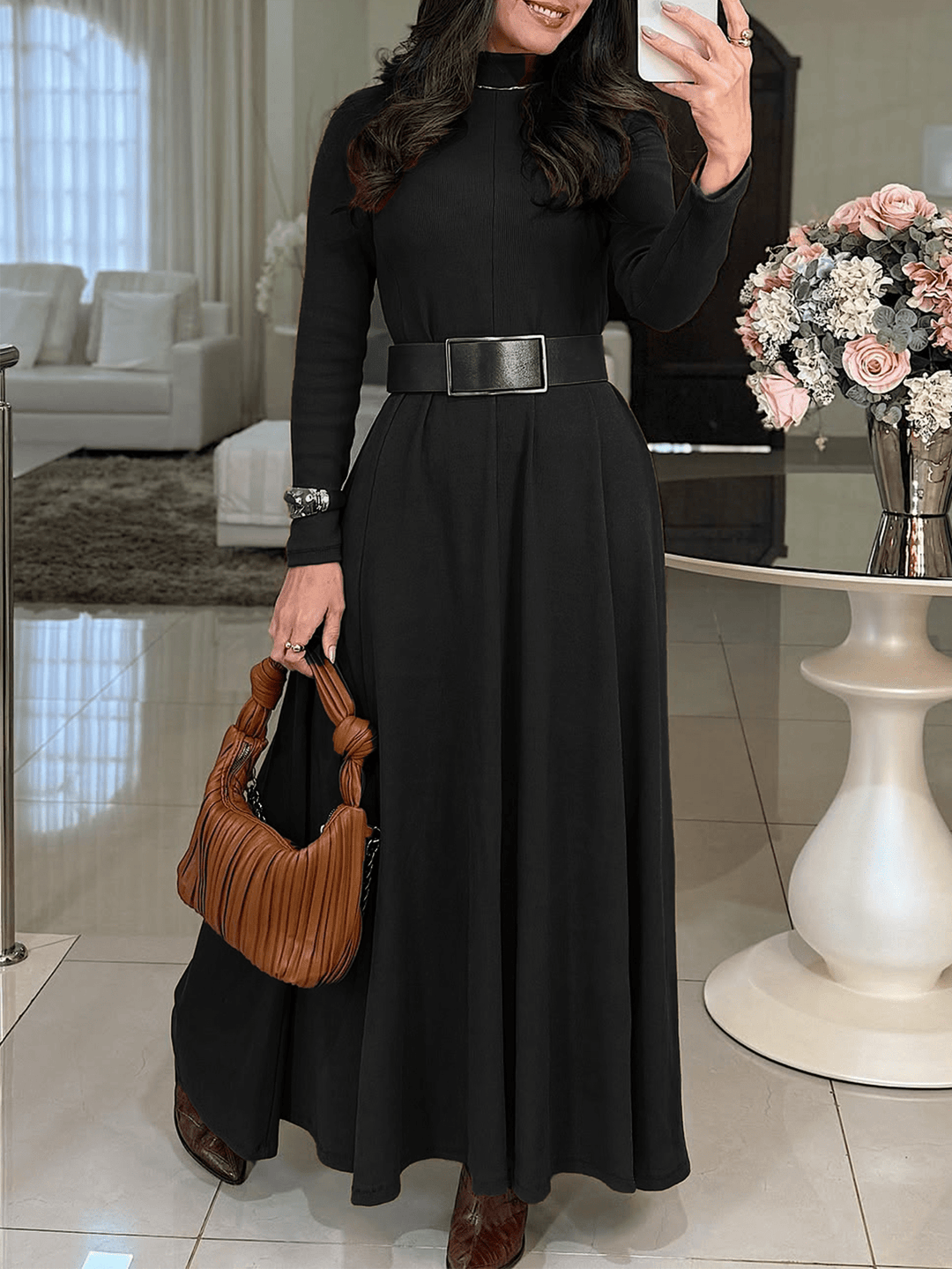 Rochie maxi SHEIN, negru