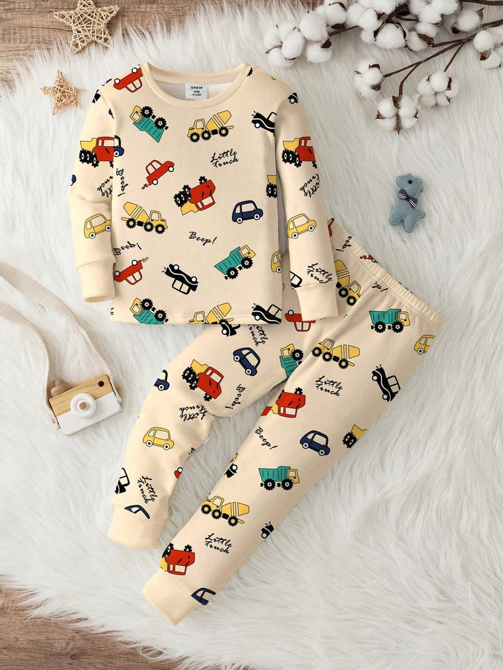 Compleu pijamale SHEIN, crem