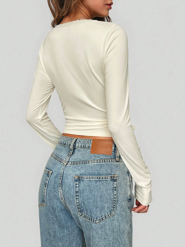 Top SHEIN, portocaliu