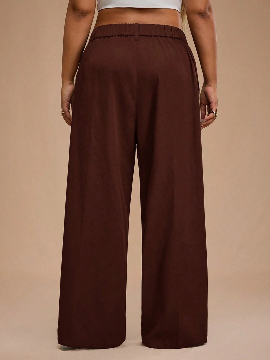 Pantaloni SHEIN, maro