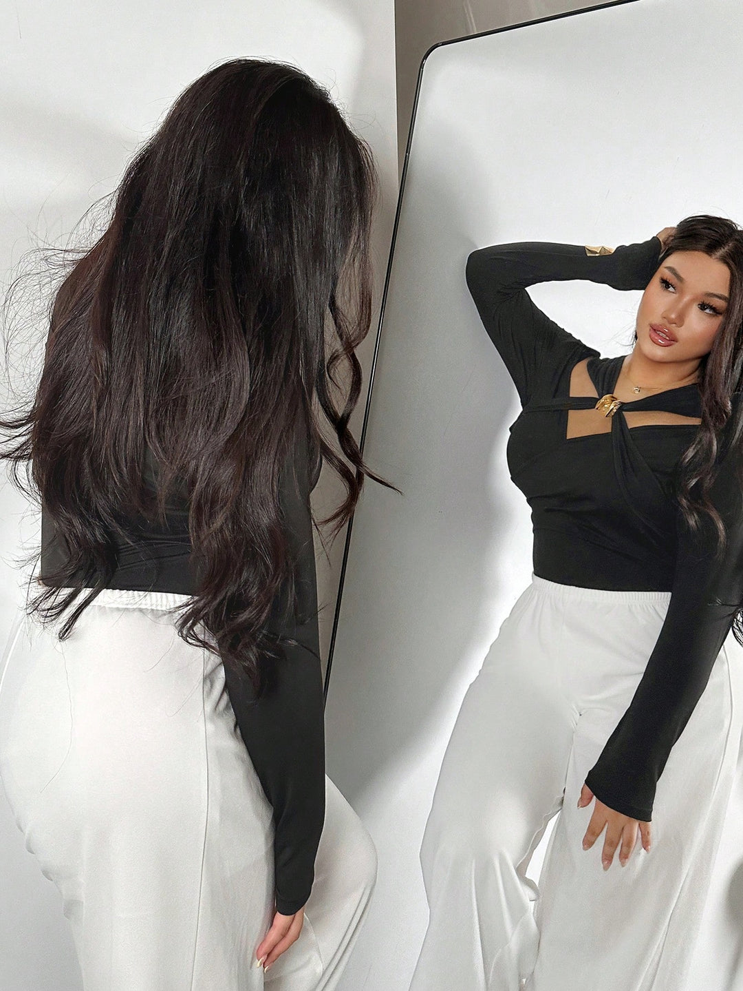 SHEIN body, fekete