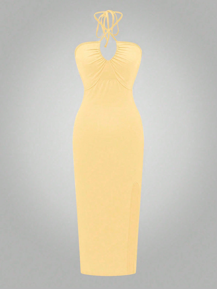 Rochie maxi SHEIN, galben