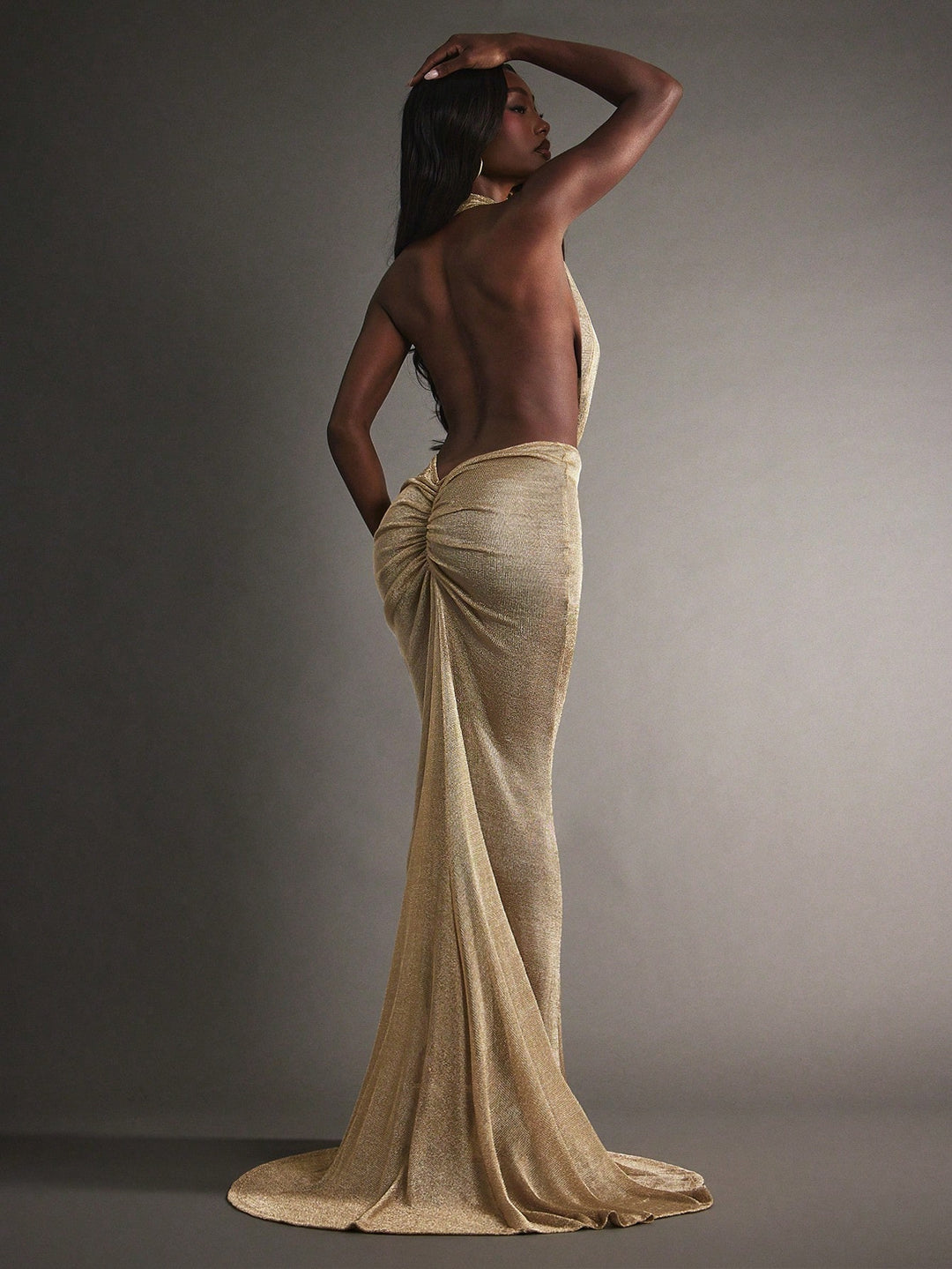 SHEIN maxi ruha, arany
