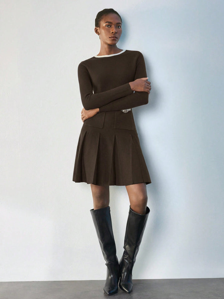 Rochie mini SHEIN, maro