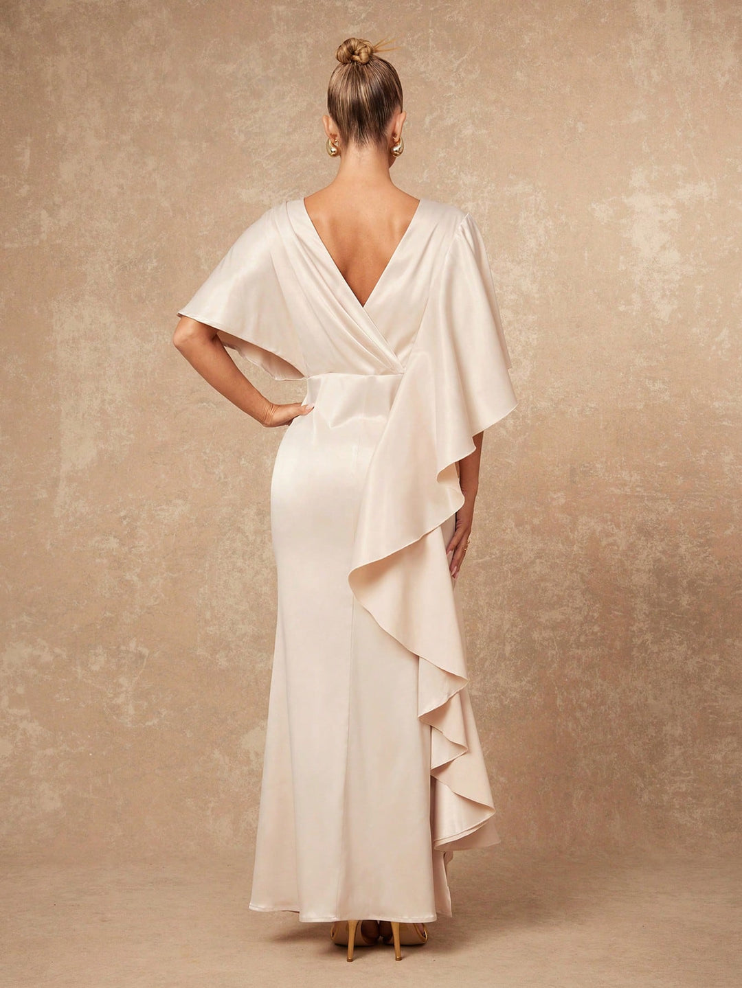 Rochie maxi SHEIN, bej