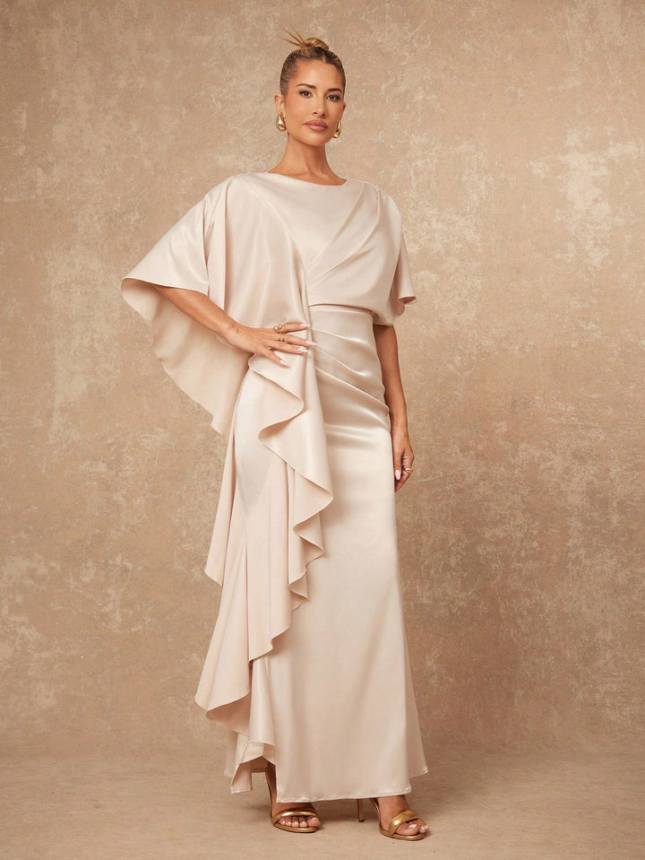 Rochie maxi SHEIN, bej