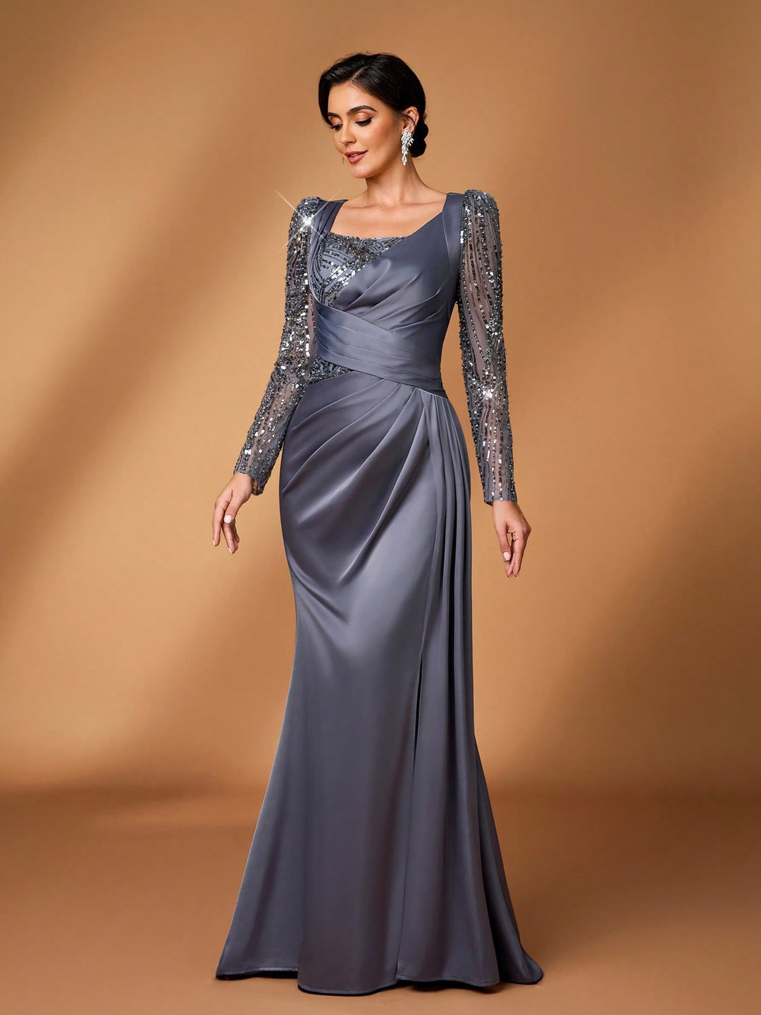 SHEIN maxi ruha, szürke