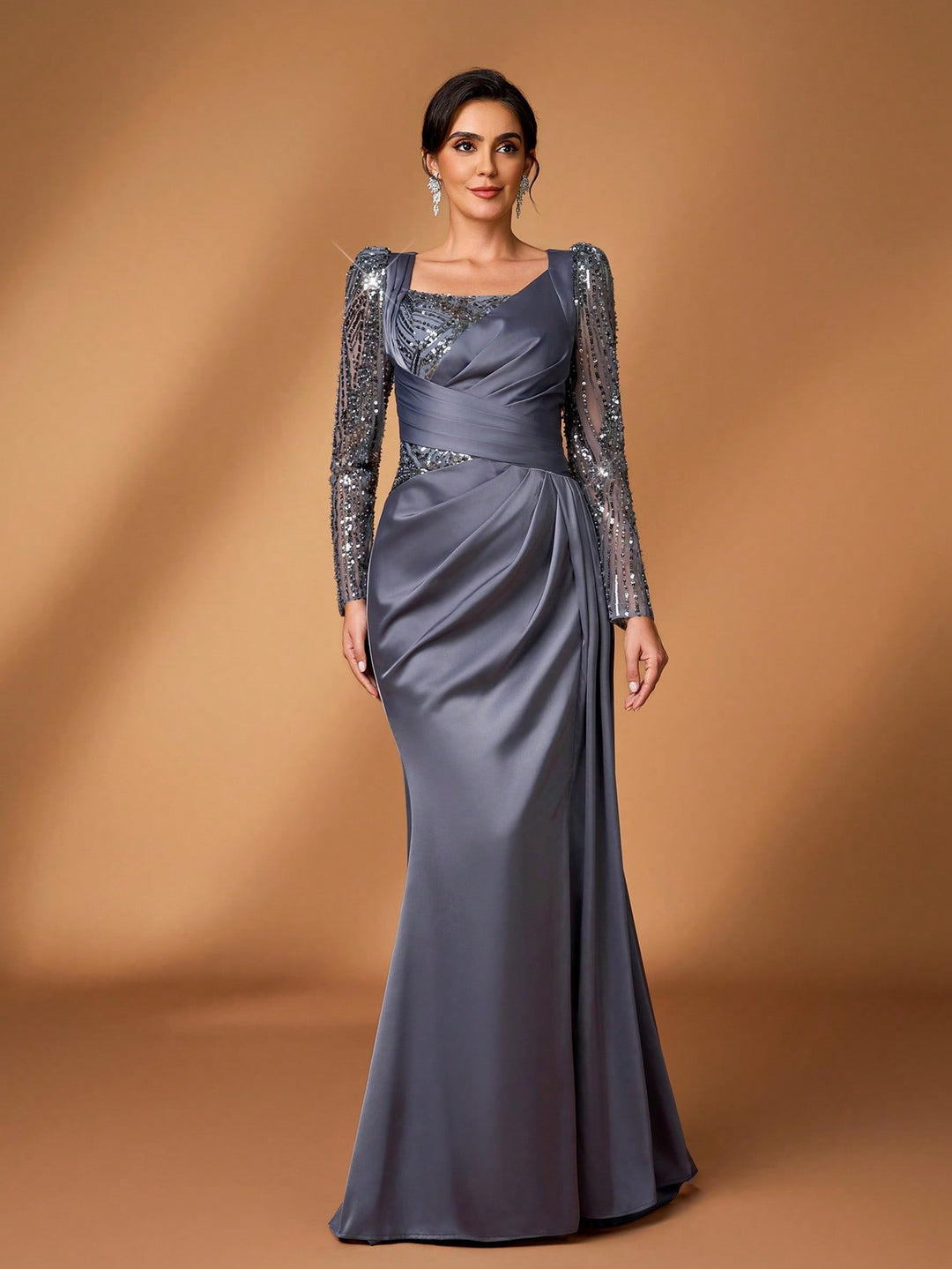 SHEIN maxi ruha, szürke