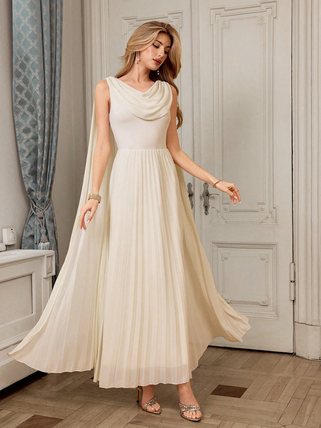 Rochie maxi SHEIN, portocaliu
