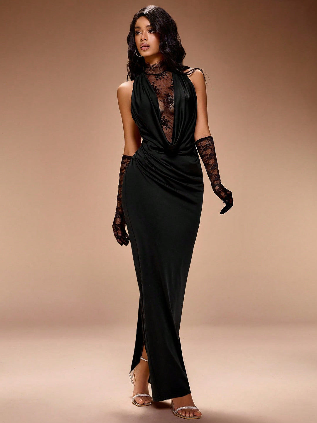 Rochie maxi SHEIN, negru