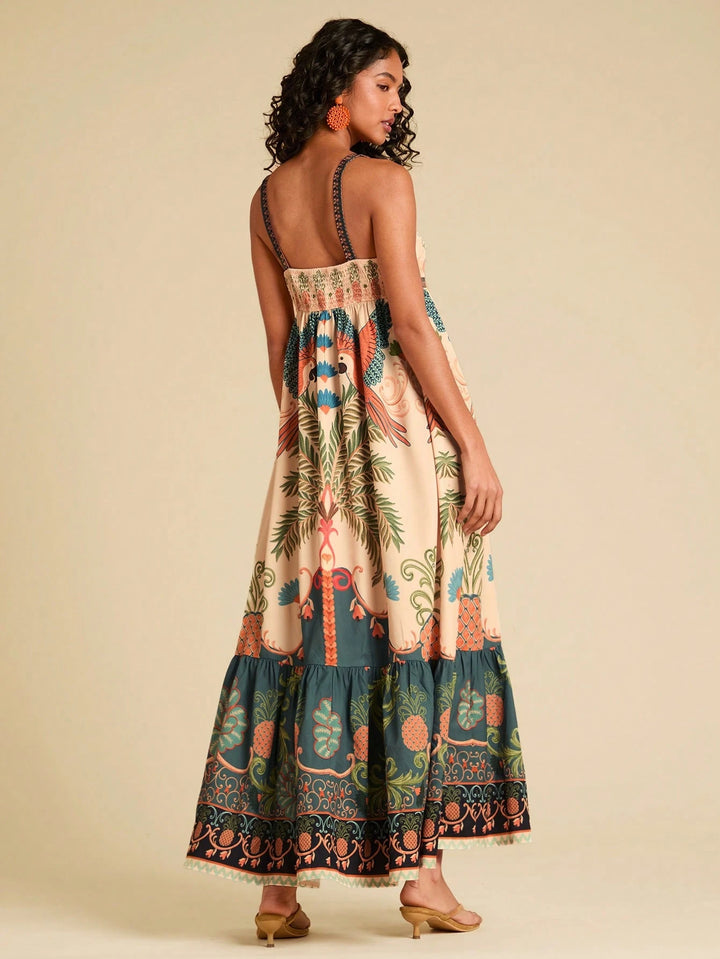 Rochie maxi SHEIN, mix culori