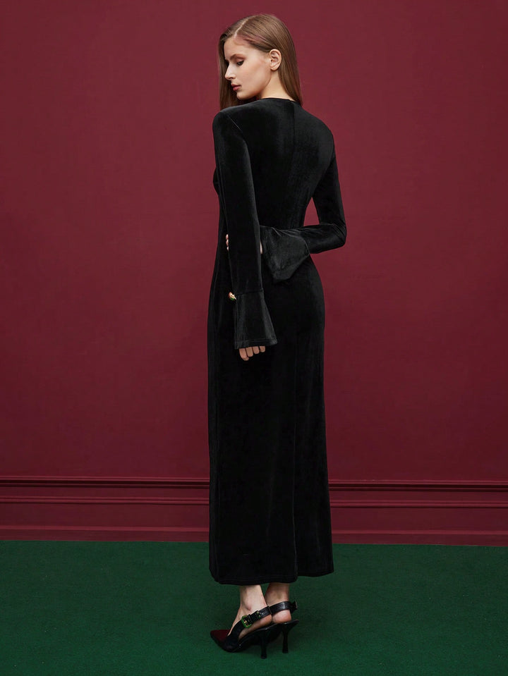 Rochie maxi SHEIN, negru