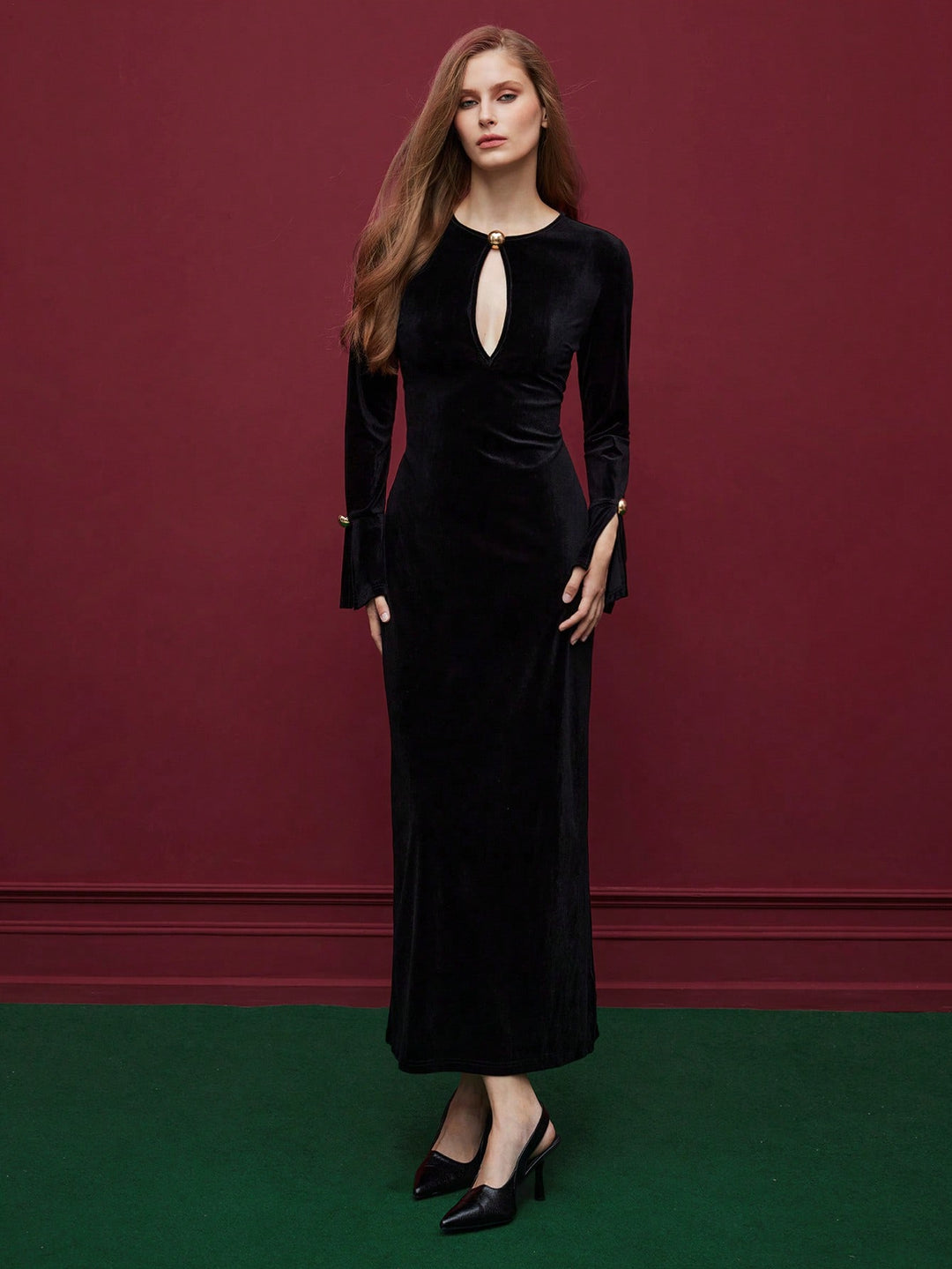 Rochie maxi SHEIN, negru