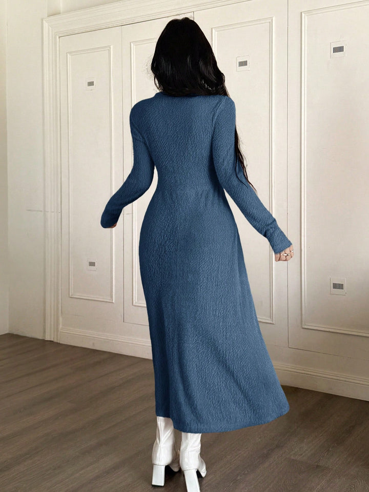 Rochie midi SHEIN, albastru