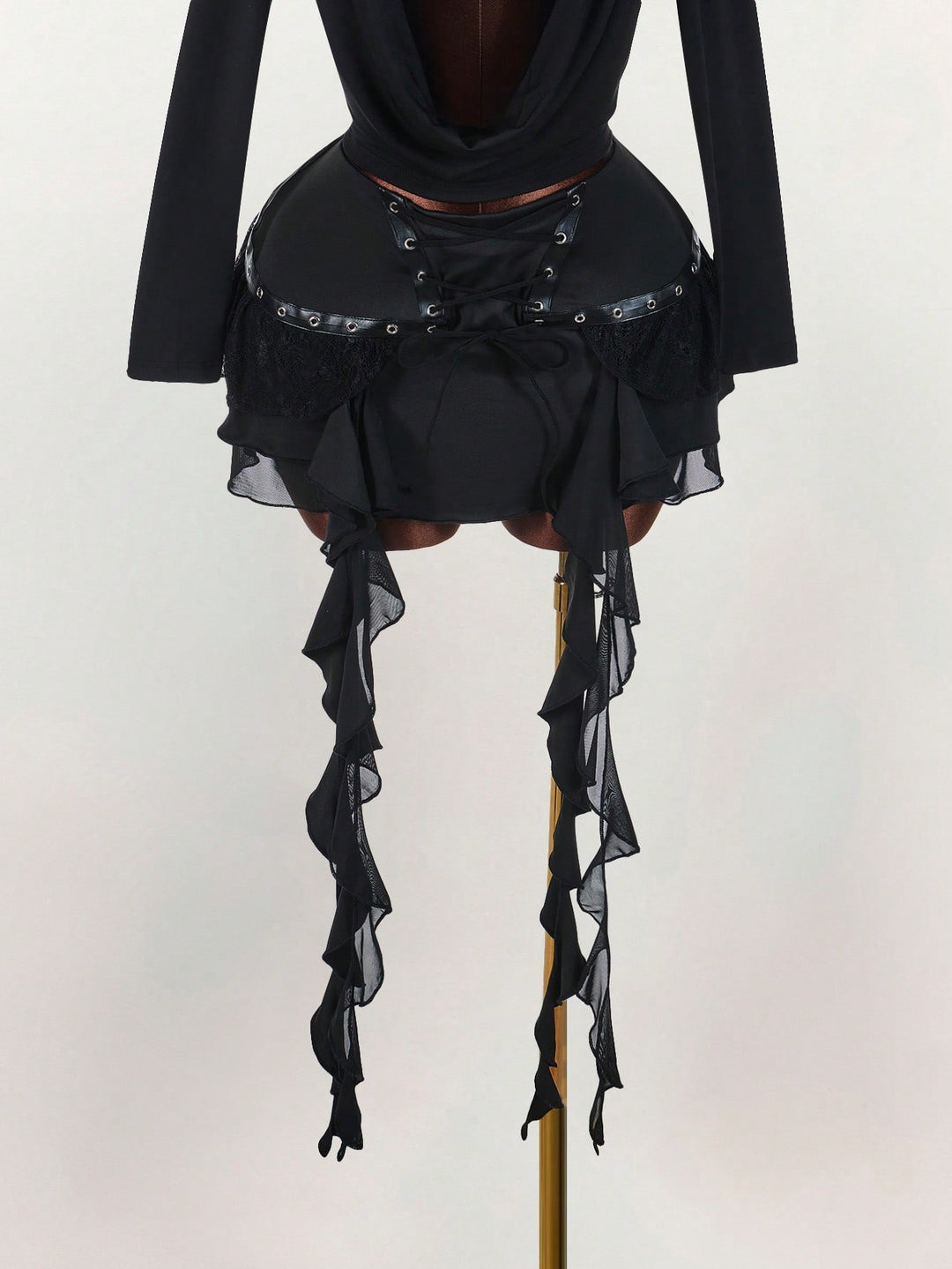 Fustă pantalon SHEIN, negru