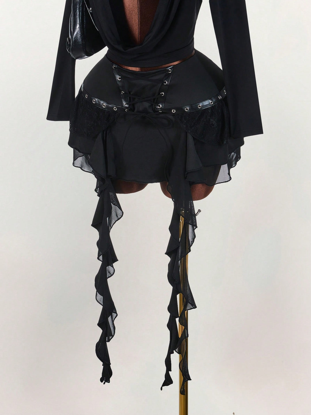 Fustă pantalon SHEIN, negru