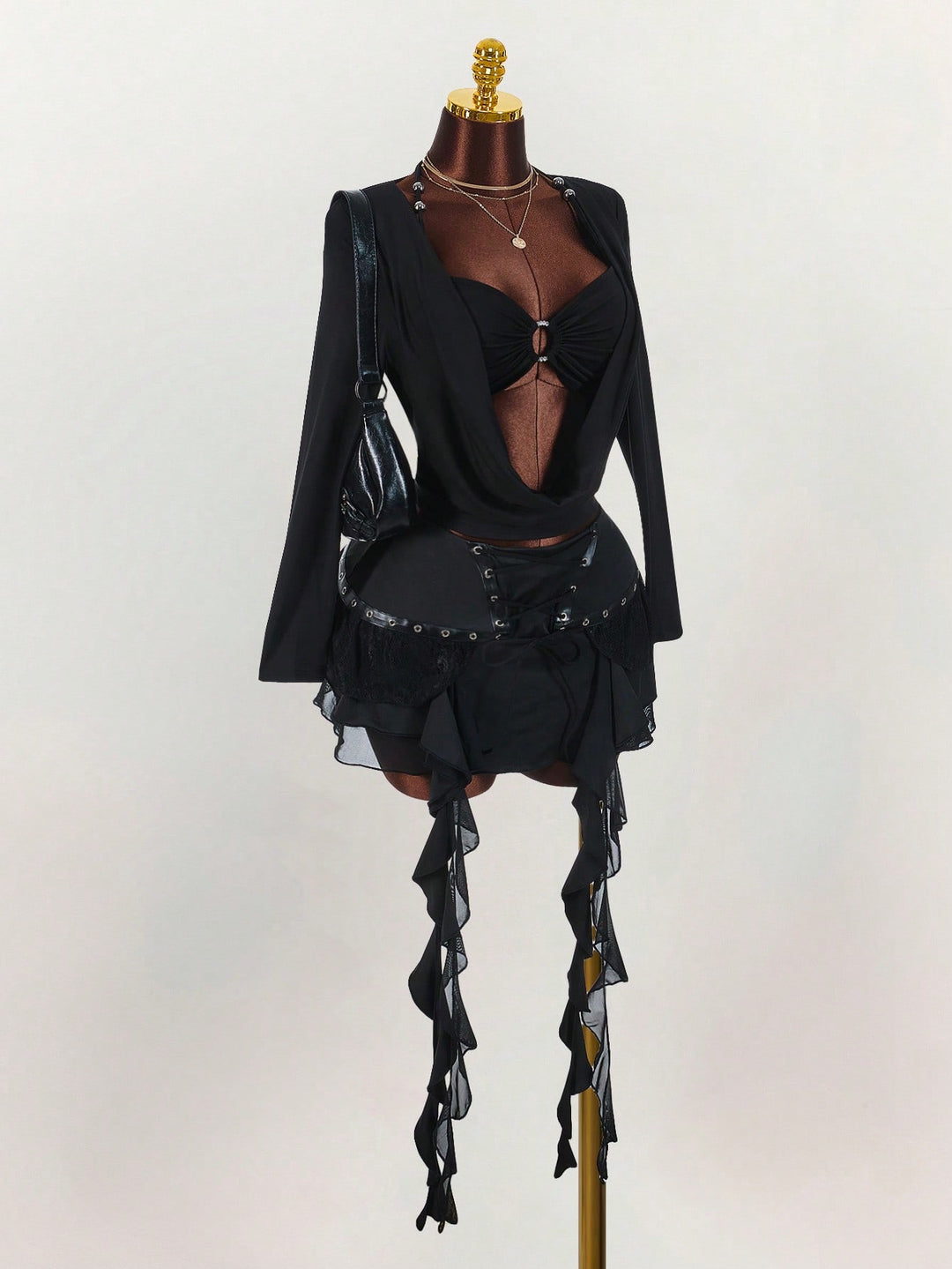Fustă pantalon SHEIN, negru