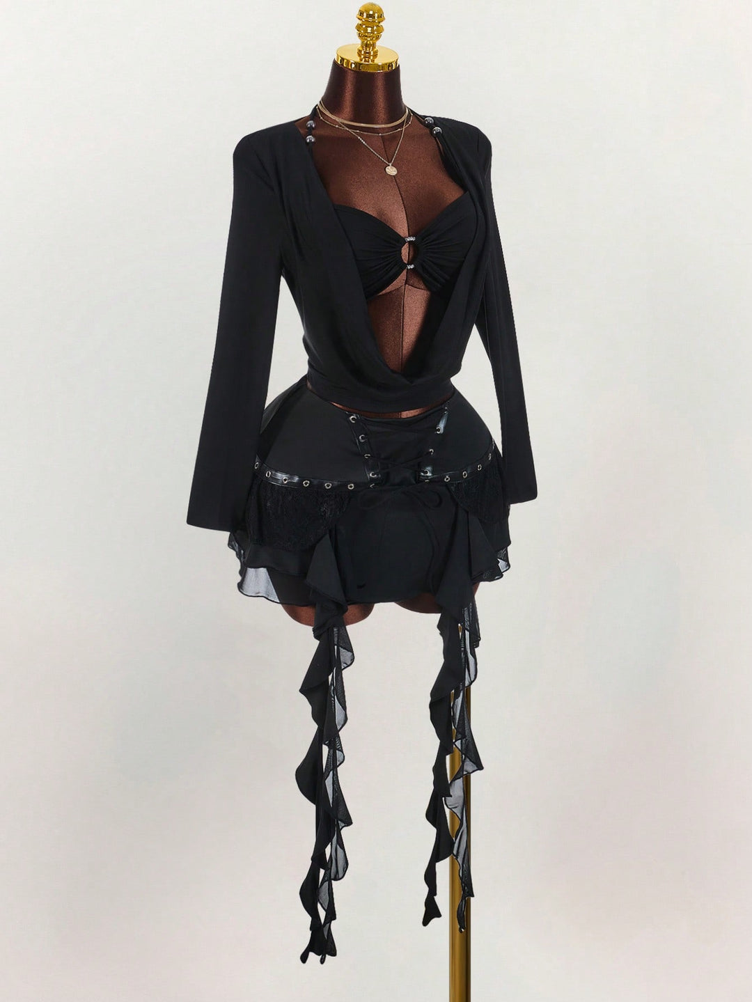 Fustă pantalon SHEIN, negru