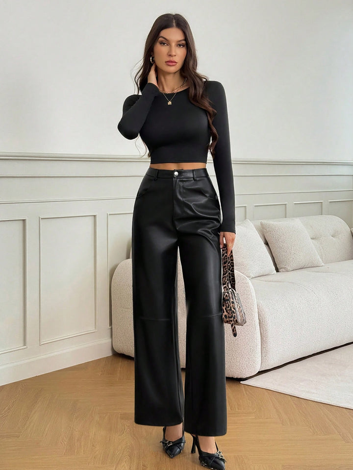 Pantaloni SHEIN, negru