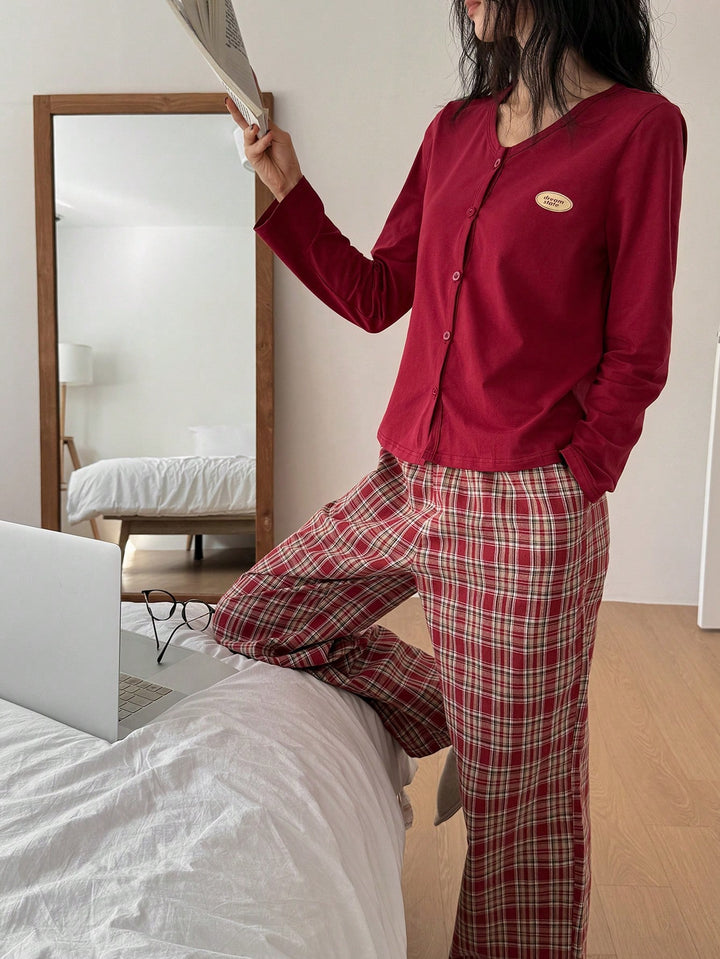 Pijama SHEIN, roșu