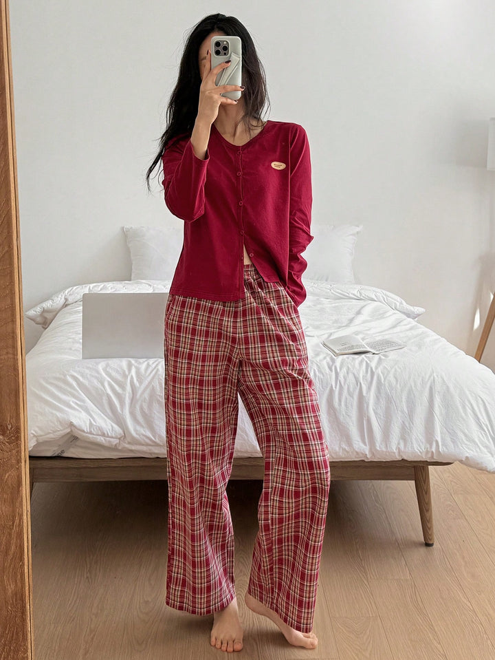Pijama SHEIN, roșu