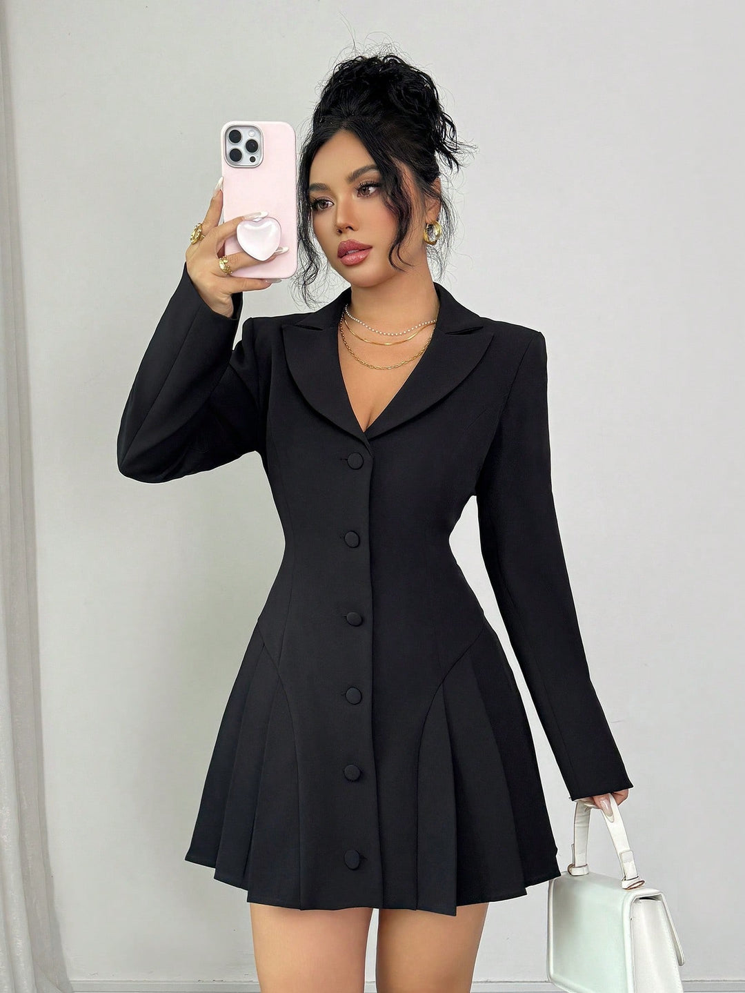 SHEIN Mini Dress, Black