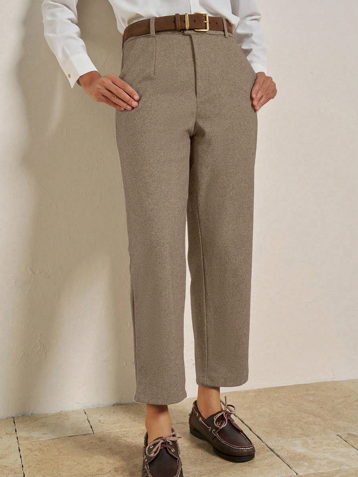 Pantaloni SHEIN, maro