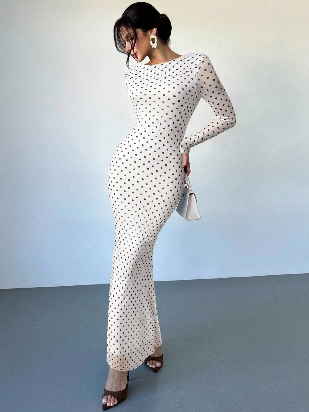 Rochie maxi SHEIN, alb