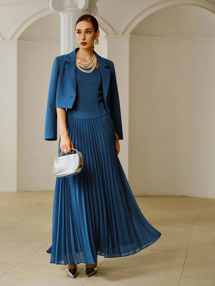 Rochie maxi SHEIN, albastru