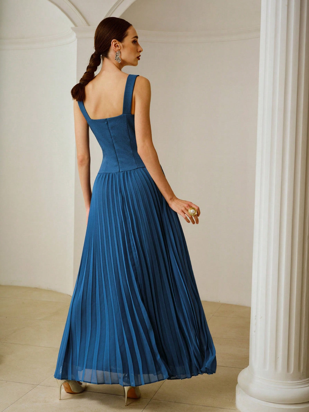 Rochie maxi SHEIN, albastru