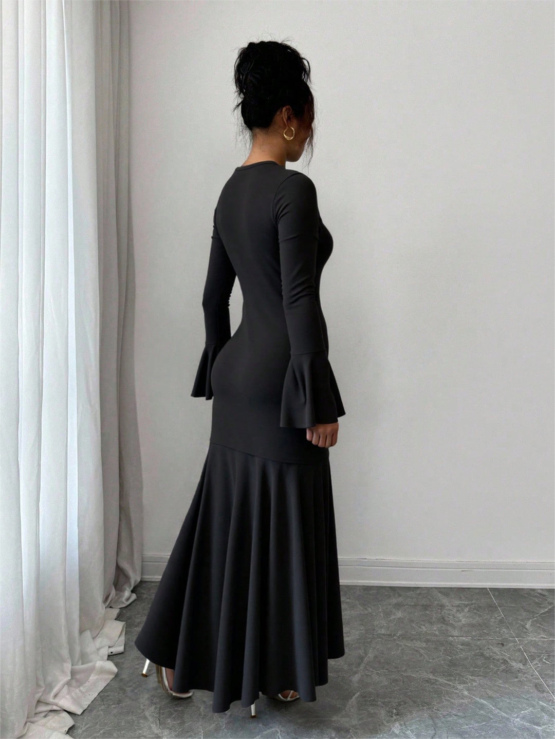 Rochie maxi SHEIN, negru