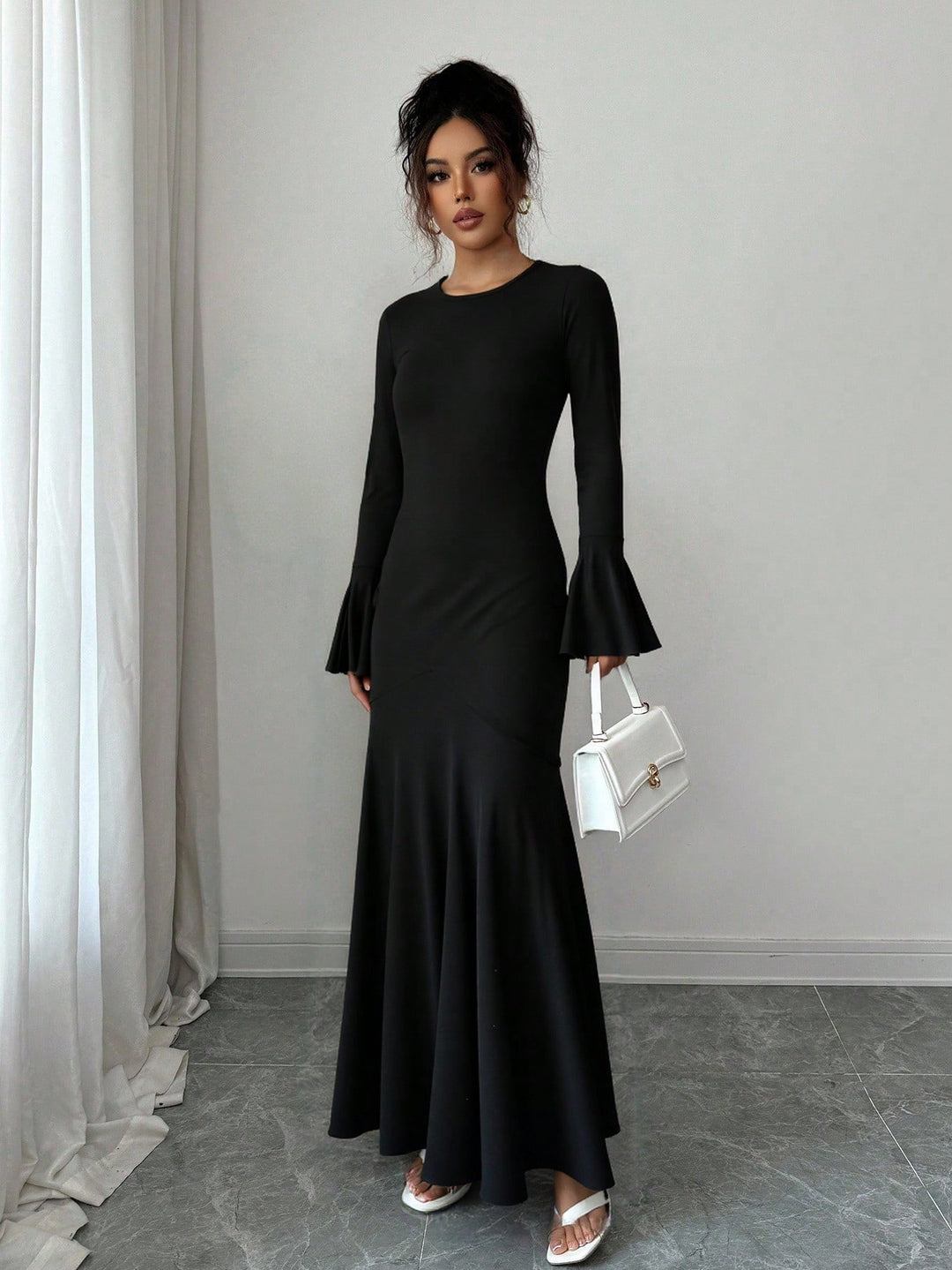 Rochie maxi SHEIN, negru