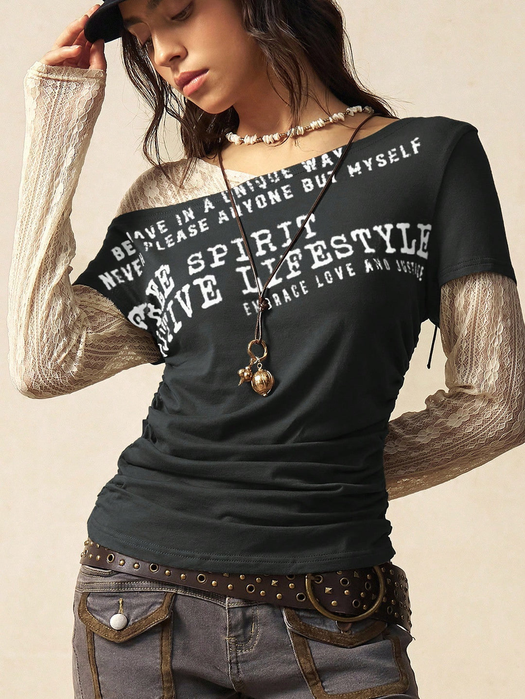 Top SHEIN, gri