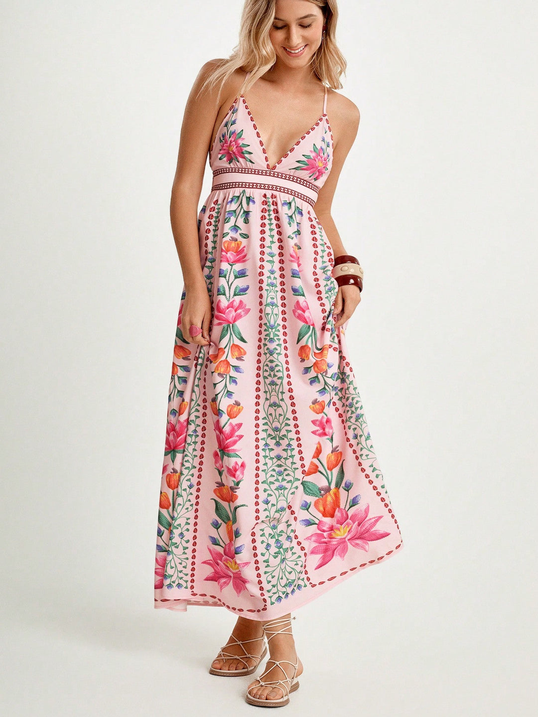 Rochie maxi SHEIN, mix culori
