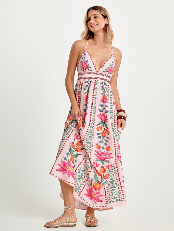 Rochie maxi SHEIN, mix culori