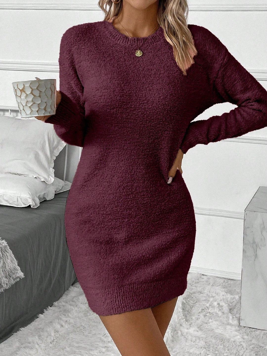 Rochie SHEIN, vișiniu
