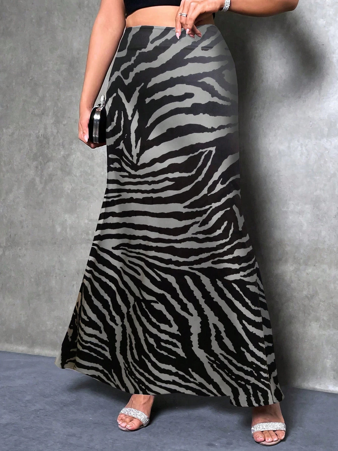 SHEIN maxi skirt, mixed colours