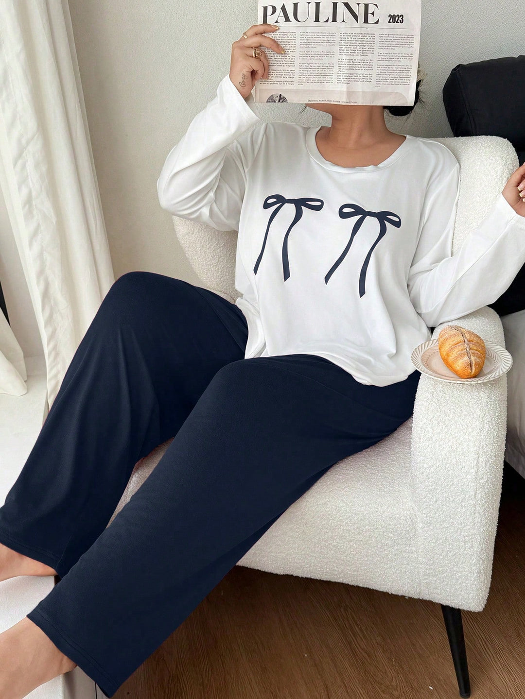 Set pijamale SHEIN, albastru