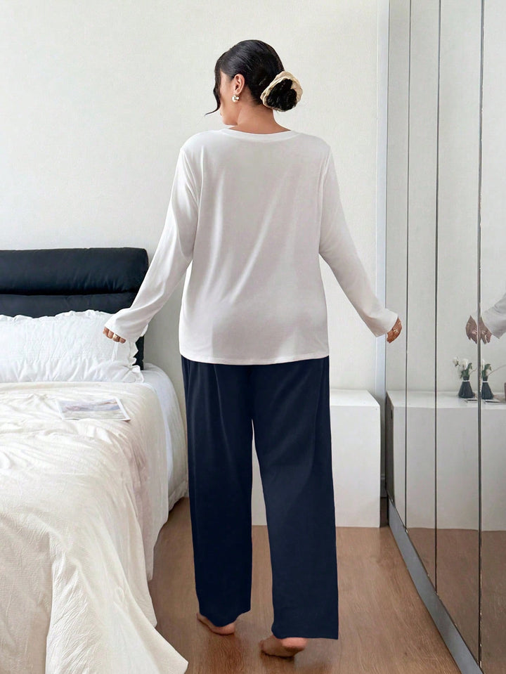Set pijamale SHEIN, albastru