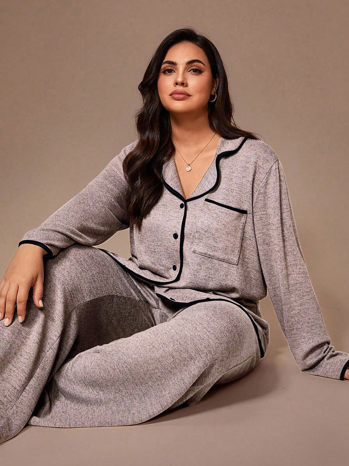 Set pijamale SHEIN, roz