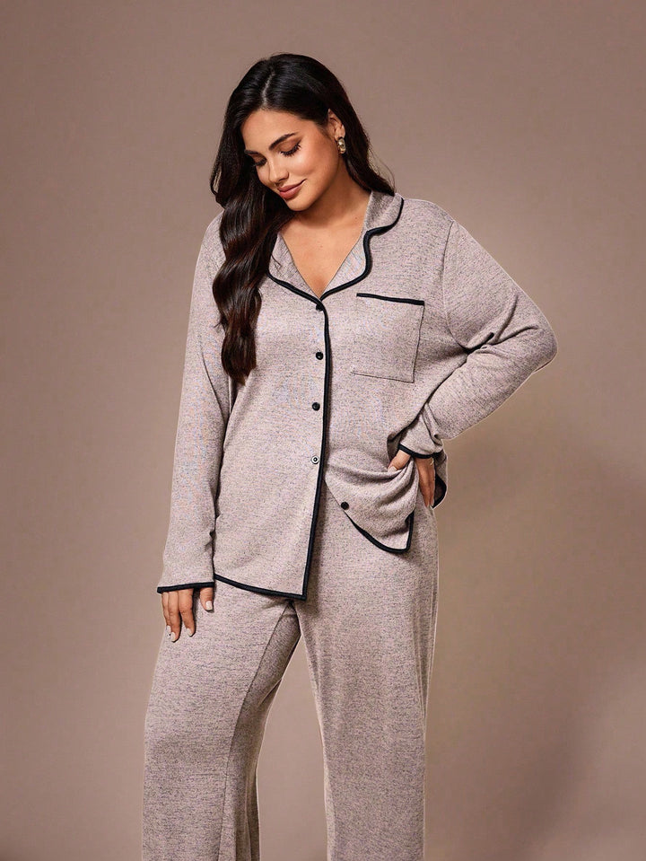 Set pijamale SHEIN, roz
